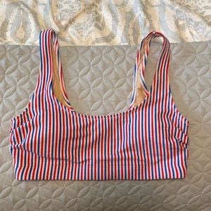 old Navy striped bathing suit top